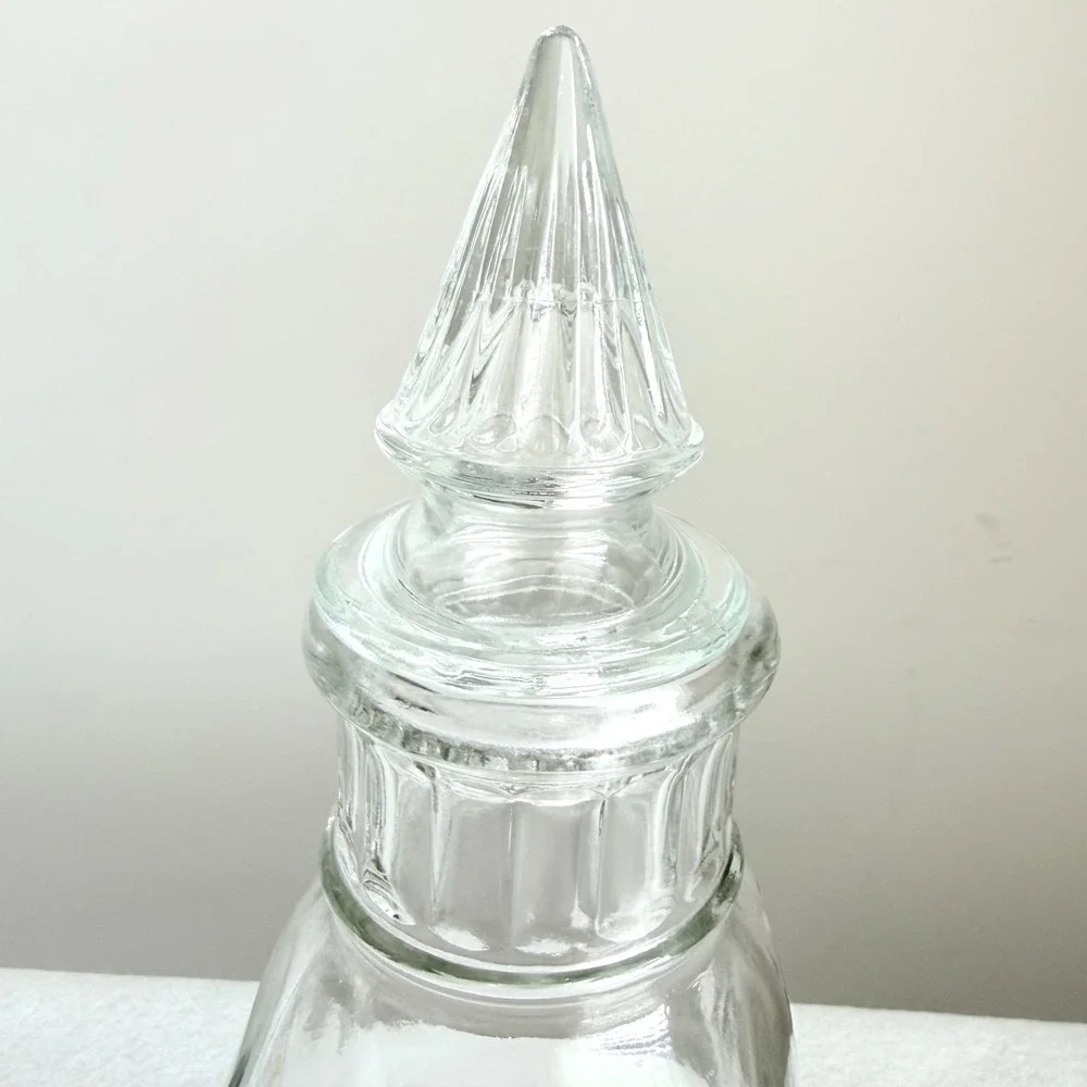Apothecary Jar Home Decor 11.5in Clear Excellent Vintage Gothic Style Minimalist